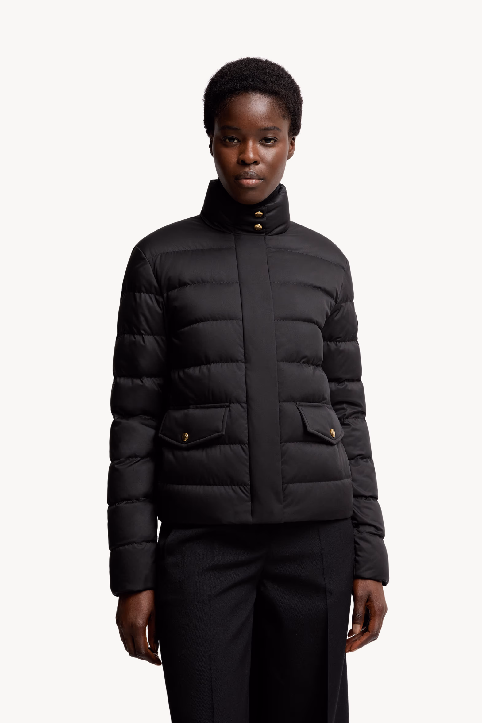 Bessettes Short Down Jacket Women Black Moncler 3
